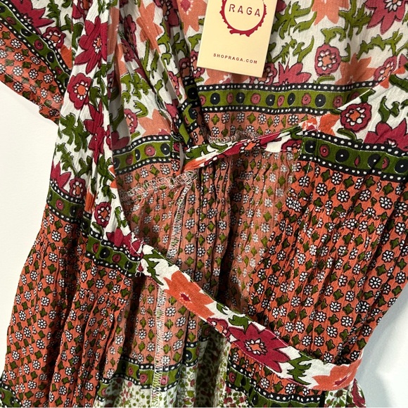 Nwt Raga enchanted forest mini boho wrap dress size small Women’s Floral Boho - Picture 8 of 9